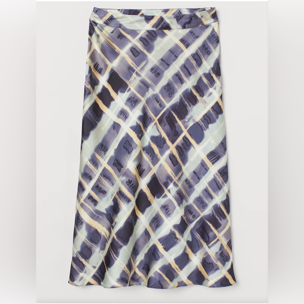 H&M, Women’s Satin midi, high waist, slip skirt, size 4